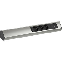 Bachmann CASIA 2 3xCEE7/3 1xUSB A/C 22W 2.0m AEH stainless steel look