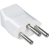 Bachmann safety plug, Switzerland CH 10A / 250V white