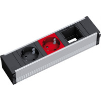 Bachmann CONI 1xCEE7/3 1xCEE7/3 red, earthing contact 1x black + 1x red