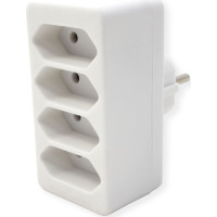 Bachmann multi-plug 4xEuro, white 4x2.5A/230V