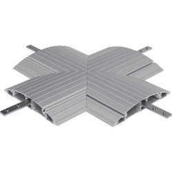 Dataflex Addit cable protector, cross-connection 472, silver