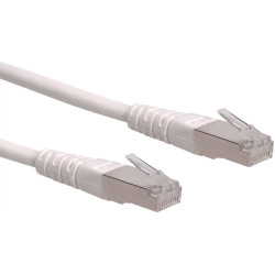 Roline S/FTP (PiMF) Patch Cord, Cat.6 (Class E), white, 5 m