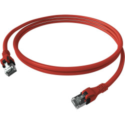 Easylan DualBoot® PushPull Patch Cable Cat.6A (Class EA), S/FTP, RJ45 / RJ45, red, 5 m