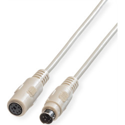 Roline PS/2 Cable, M - F 1.8 m