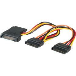 Roline Internal Y-Power Cable, SATA to 3x SATA