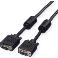 Roline HQ VGA Cable + Ferrite + DDC, HD15, M/M, 2 m