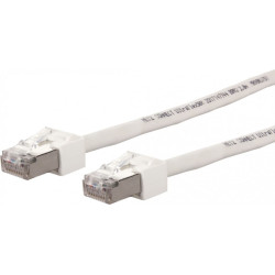Metz Connect Patchkabel Kat.6 (Class E) S/FTP, Ultraflex500 VoIP, AWG 26, LSOH, weiß, 10 m