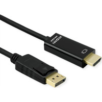 Kabelis DisplayPort > HDMI, 3840x2160  60Hz, 3.0m, Roline