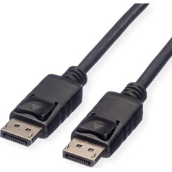 Roline Green DisplayPort Cable, DP-DP, TPE, M/M, black, 3 m