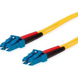 Telegärtner TELEGÄRTNER FO Duplex Patch Cables 2x E9/125 OS2, 1x LC Duplex - 1x LC Duplex, yellow, 5 m