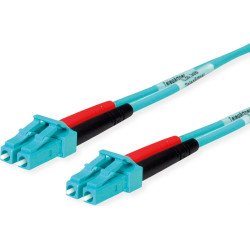 Telegärtner TELEGÄRTNER FO Duplex Patch Cables G50/125 OM3, 1x LC Duplex - 1x LC Duplex, turquoise, 1 m