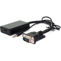 Adapteris VGA+Audio ->  HDMI, M/F,  0.15m, VALUE