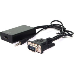 Value Cableadapter, VGA+Audio - HDMI, M/F, 0.15 m