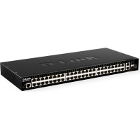 D-Link DGS-1520-52/E tīkla pārslēgs Vadīts L3 10G Ethernet (100/1000/10000) 1U Melns