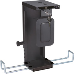 Roline Slim/Mini PC Holder, lockable, black