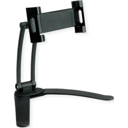Value Aluminum Holder for iPad/Ebook/Tablet, Desk- / Wall Mount Type