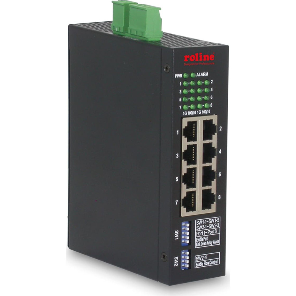 Roline Industrial Managed 8-Port L2 Gigabit Ethernet Switch