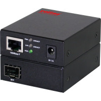Roline 10/100/1000Base-T to Dual-speed Fiber Media Converter