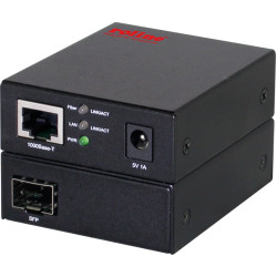 Roline 10/100/1000Base-T to Dual-speed Fiber Media Converter