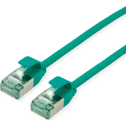 Roline Recycled Material ROLINE RM U/FTP DataCenter Patch Cord Cat.6A (Class EA), slim, green, 0.5 m