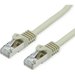 Value S/FTP Cable Cat.7, with RJ-45 connectors (500 MHz / Class EA), grey, 3 m