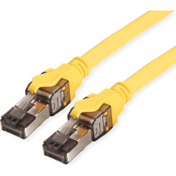 Roline S/FTP Patch Cord Cat.8 (Class I), stranded, LSOH, yellow, 1 m