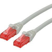 Roline UTP Cable Cat.6 Component Level, LSOH, grey, 7.5 m