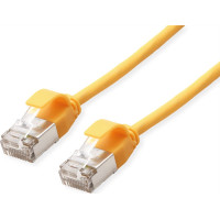Roline U/FTP DataCenter Patch Cord Cat.6A (Class EA), LSOH, slim, yellow, 0.3 m
