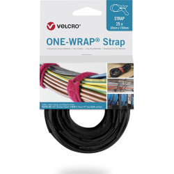 Velcro ® One Wrap® Strap 20mm x 330mm, 25 Stück, flammhemmend, schwarz