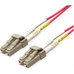 Roline FO Jumper Cable 50/125µm OM4, LC/LC, Low-Loss-Connector, violet, 10 m
