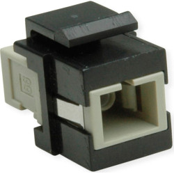 Roline Fiber Optic Keystone Jack, SC Simplex, Multimode, OM2