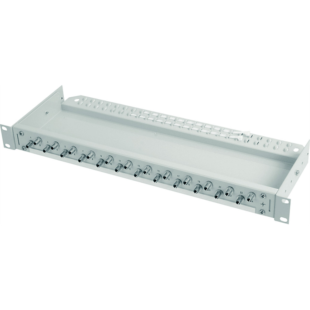 Telegärtner TELEGÄRTNER 19" FO-PP ECON 1U 12 ST OS2 nPT, with assembled adaptors 12xST adaptor