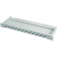 Telegärtner TELEGÄRTNER 19" FO-PP ECON 1U 12 ST OS2 nPT, with assembled adaptors 12xST adaptor