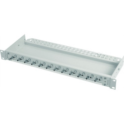 Telegärtner TELEGÄRTNER 19" FO-PP ECON 1U 12 ST OS2 nPT, with assembled adaptors 12xST adaptor