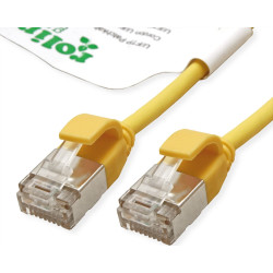 Roline Green U/FTP DataCenter Patch Cord Cat.6A (Class EA), LSOH, slim, yellow,