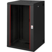 Roline 19-inch wall-mounted housing Pro 20 U, 600x600 WxD two-piece swivelling black