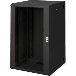 Roline 19-inch wall-mounted housing Pro 20 U, 600x600 WxD two-piece swivelling black