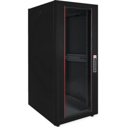 Roline 19-inch network cabinet Basic 32 U, 600x600 WxD glass door black