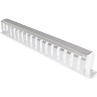 Value 19" Front Panel 1U with Patch channel 40 x 60 mm, grey