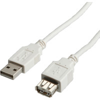 Secomp USB 2.0 Cable, Type A-A, M - F, 0.8m