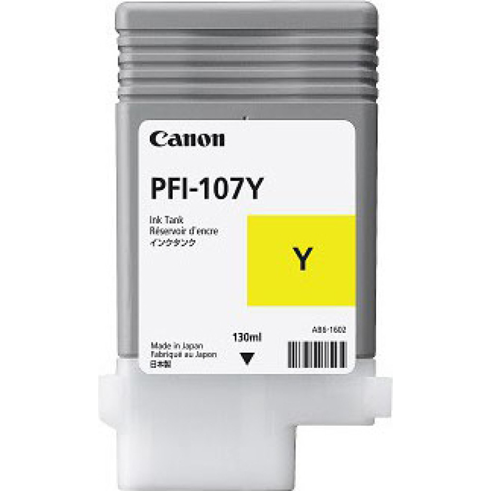Canon PFI-107Y tintes kārtridžs 1 pcs Oriģināls Dzeltens