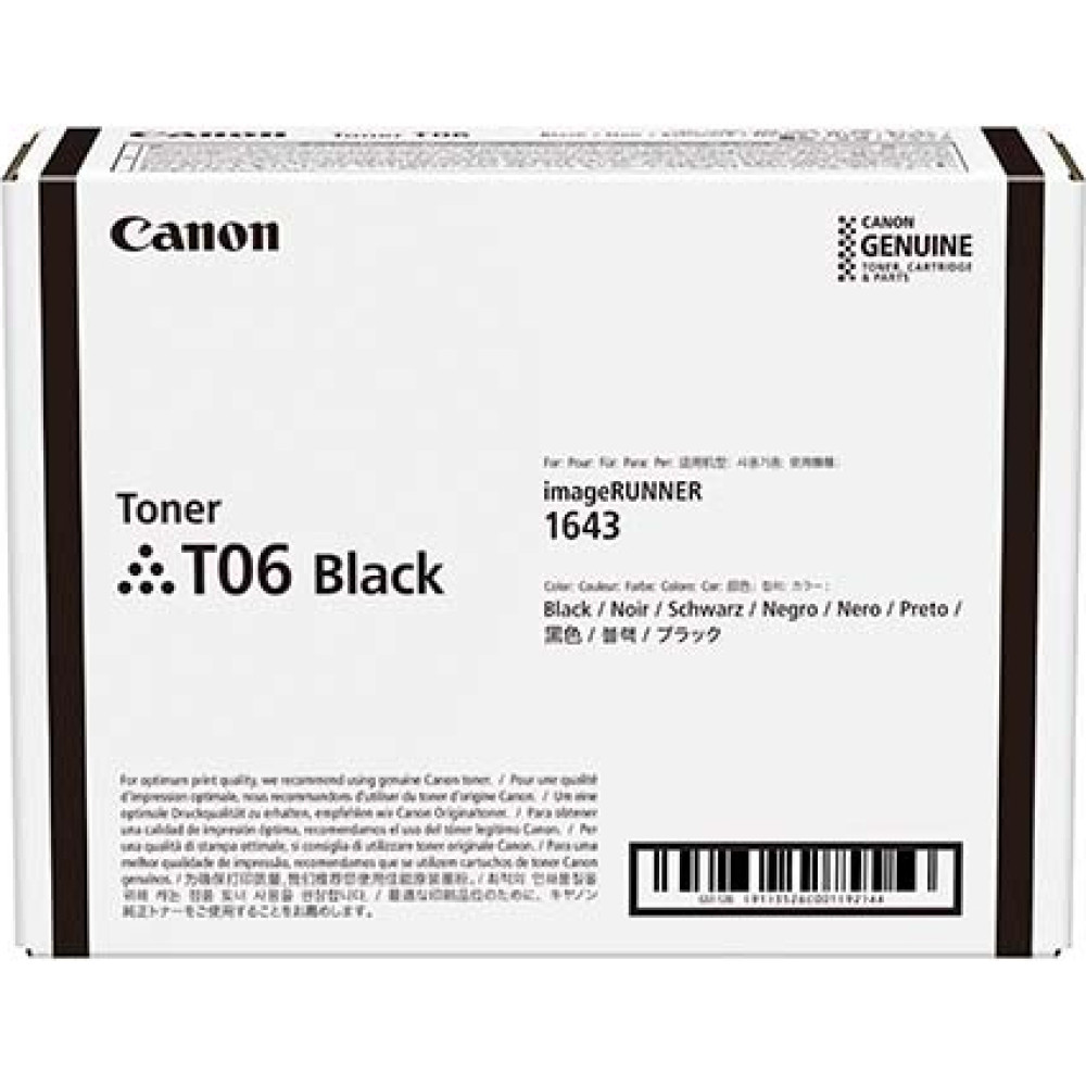 Canon T06 tonera kārtridžs 1 pcs Oriģināls Melns