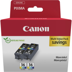 Canon 1511B025 ink cartridge 2 pc(s) Original Black, Cyan, Magenta, Yellow