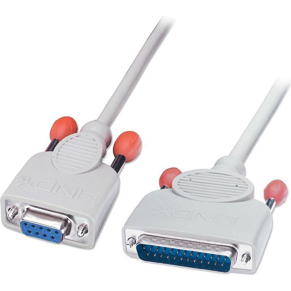 Lindy PC Serial Printer Cable, PC to Diablo, Epson, Fujitsu, Juki, OKI Microline, Seikosha or Star Printer, 2m (9DF/25DM)