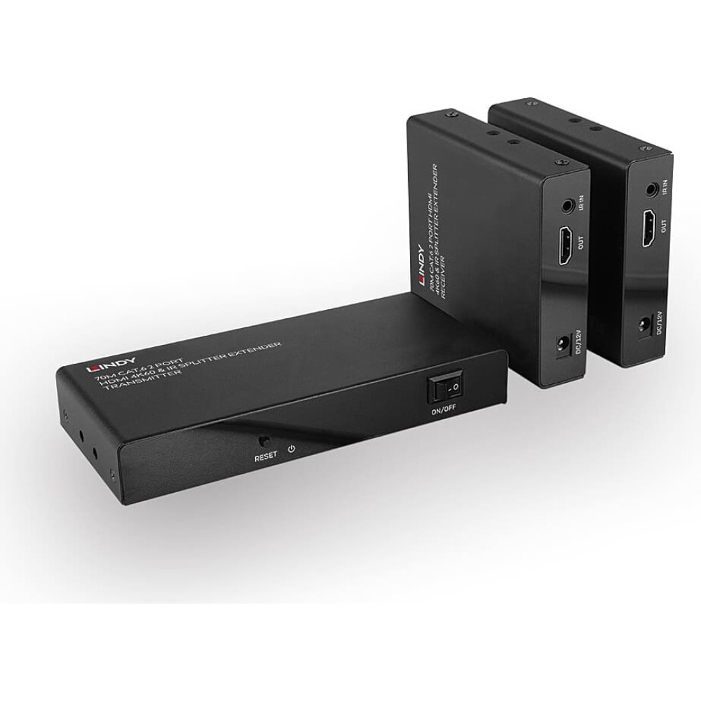 Lindy 70m 2 Port Cat.6 HDMI 4K60 Splitter Extender