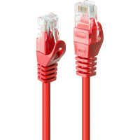 Lindy 7.5m Cat.6 U/UTP Network Cable, Red