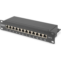 Digitus CAT 6, Class E Patch Panel, shielded, black