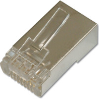 Digitus Modular plugs for round cable, CAT 5e, Pass through connector