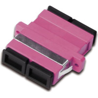 Digitus SC / SC Duplex Coupler, OM4,  color pink