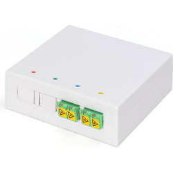 Digitus FTTH Enclosure with 2 x LC/APC DX shutter couplers